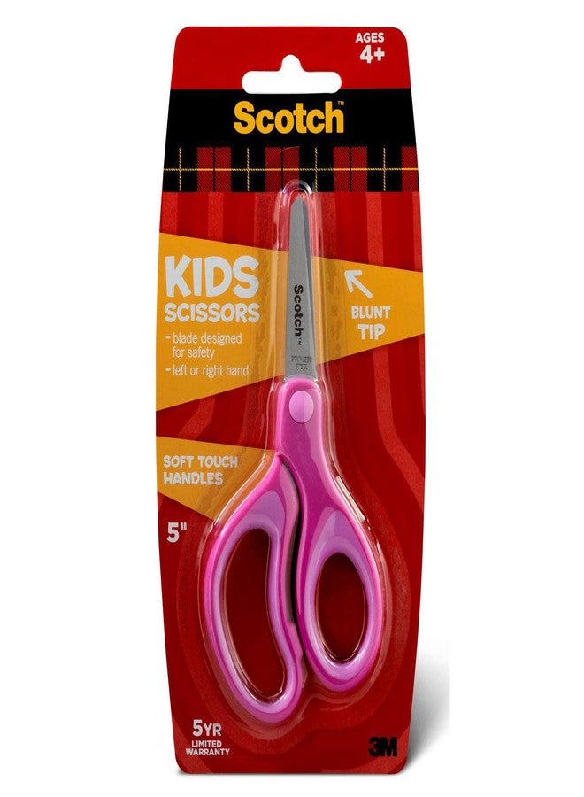 Scotch  3m 1442b 5 Soft Touch Blunt Kid Scissors Assorted Colors - Image 1
